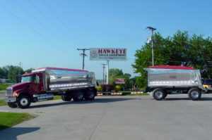 image of aluminum dump body and pup